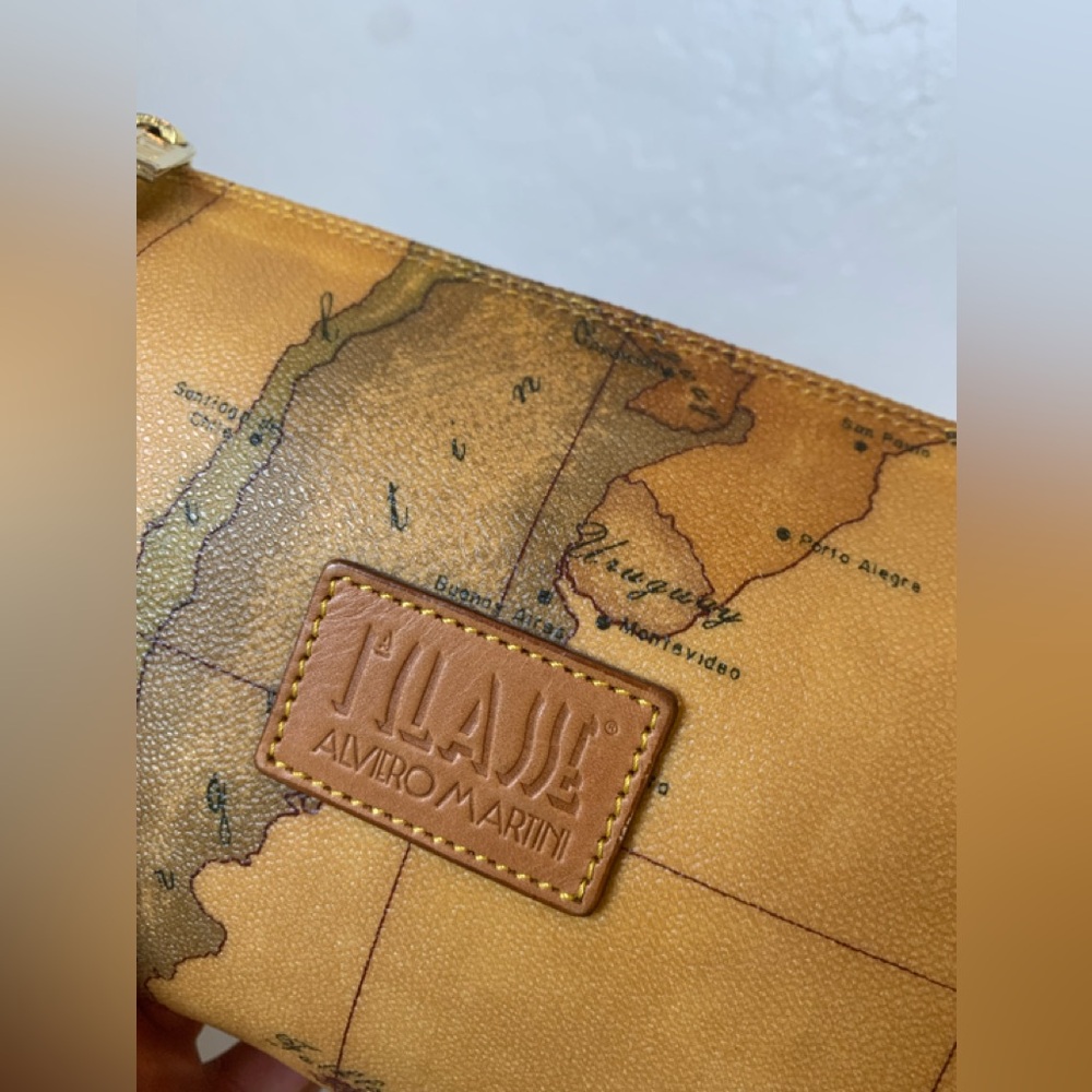 ALVIERO MARTINI World Map Vintage Crossbody Purse